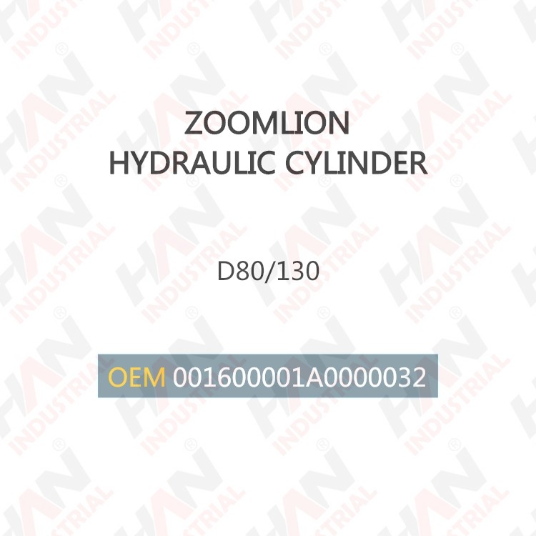 ZOOMLION HYDRAULIC CYLINDER D80/130 OEM 001600001A0000032